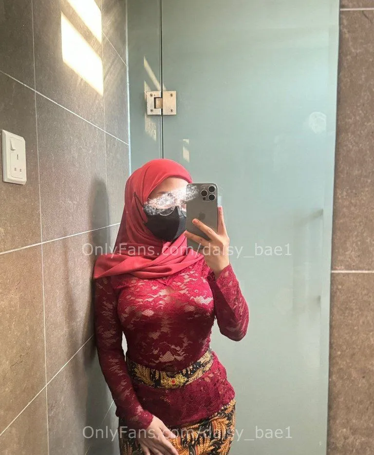 [Daisy Bae] Kebaya Merah Bertudung Kena Fuck
